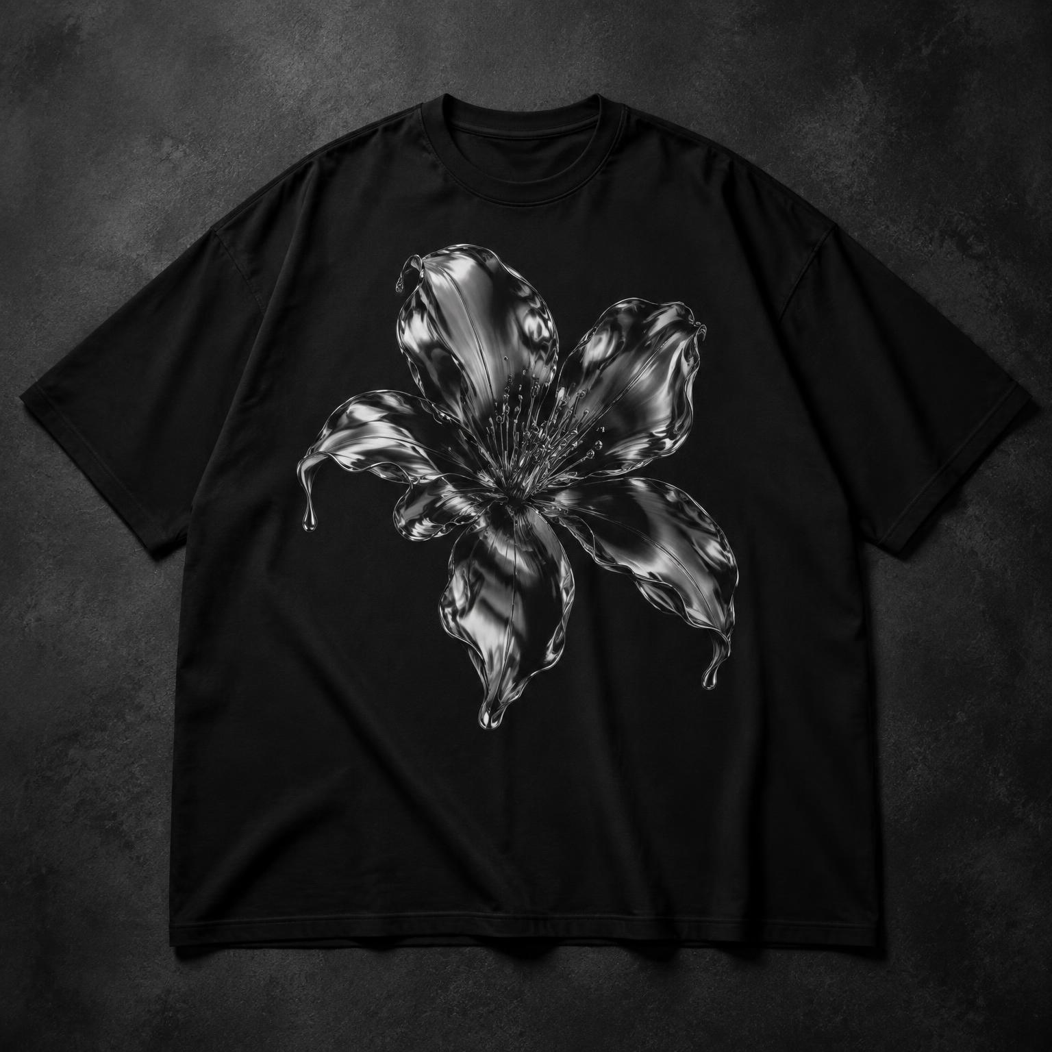 Liquid Flora oversized T-shirt